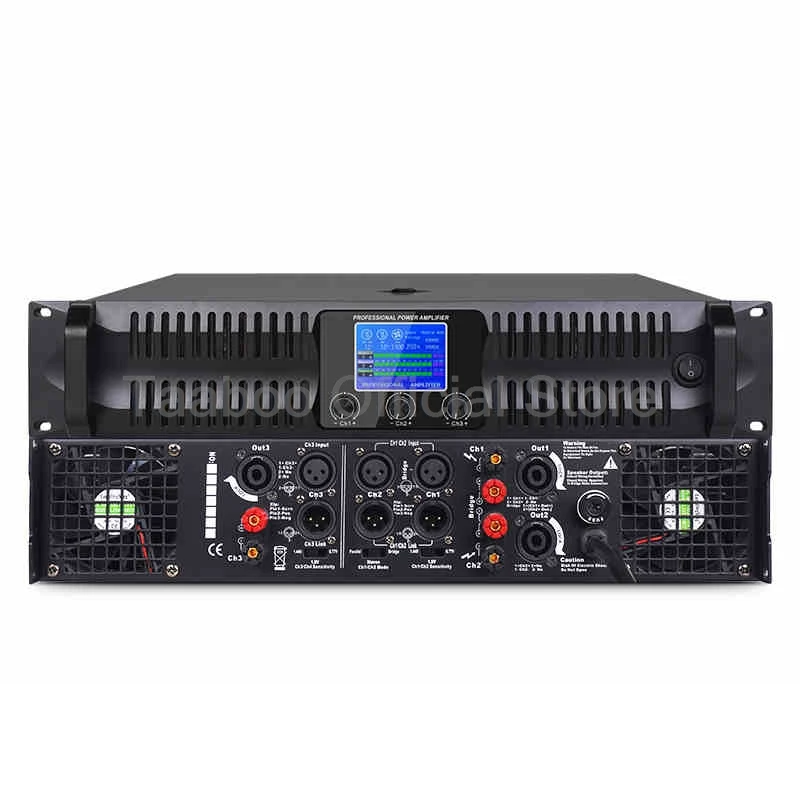 Digital Power Amplifier HIFI 2-3 Channel Audio High Power Post Amp for Home Theater Subwoofer DJ Stage Room Karaoke