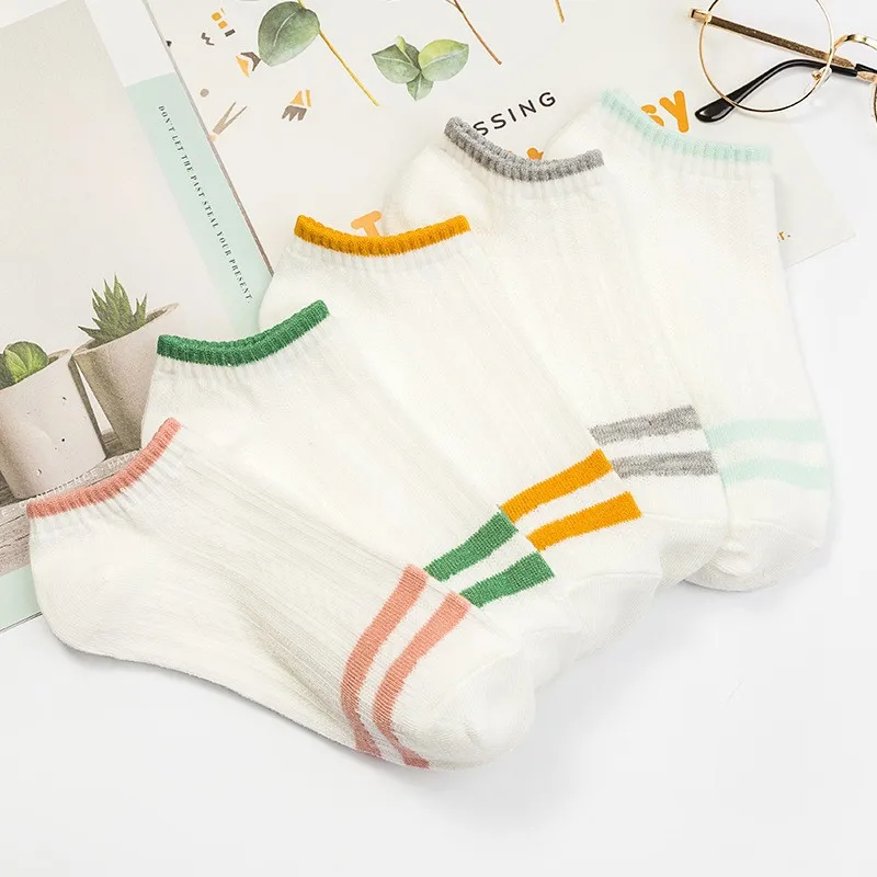 10Pairs/Set Women Men Cotton Short Socks Summer Thin Low Cut Soft Breathable Solid Color No Show High Quality Female Ankle Socks