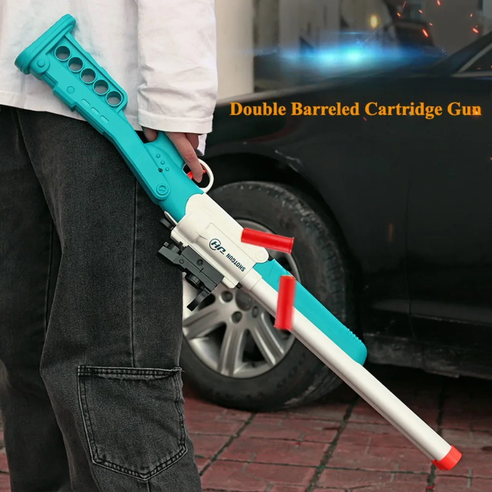 ปืนของเล่นแบบยิงโฟม ลูกกระสุนนิ่ม ดีไซน์ปล่อยปลอกกระสุน เหมาะสำหรับเด็กเล่นในบ้านและนอกบ้าน