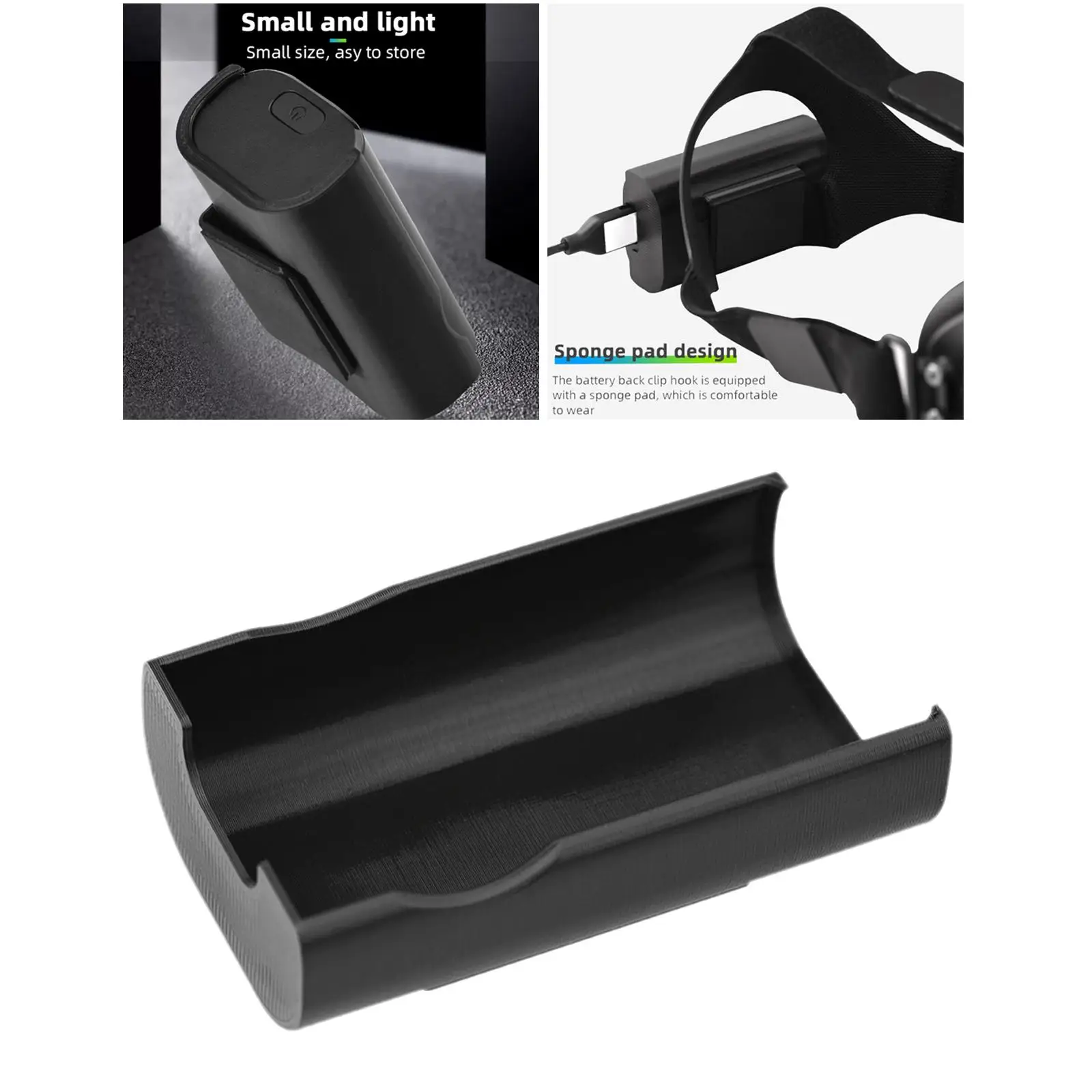 Plastic Battery Bracket Holder, Fit para Goggles V2 Acessório, Cor Preta