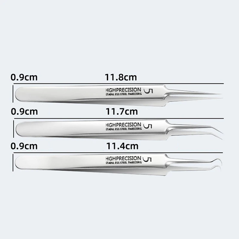 Pęseta do usuwania zaskórników Pęseta do usuwania pryszczy ze stali nierdzewnej Precyzyjne narzędzie do popperowania pryszczy Klips do oczyszczania skóry