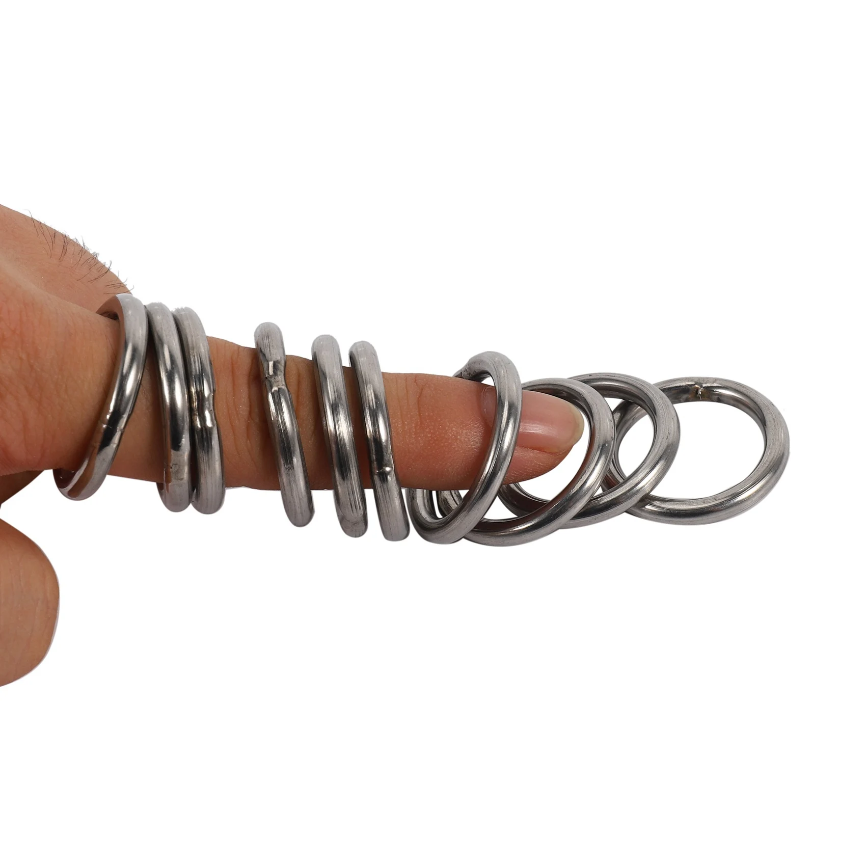 ABRE- X 30 مم حلقات دائرية ملحومة من الفولاذ المقاوم للصدأ 30 قطعة