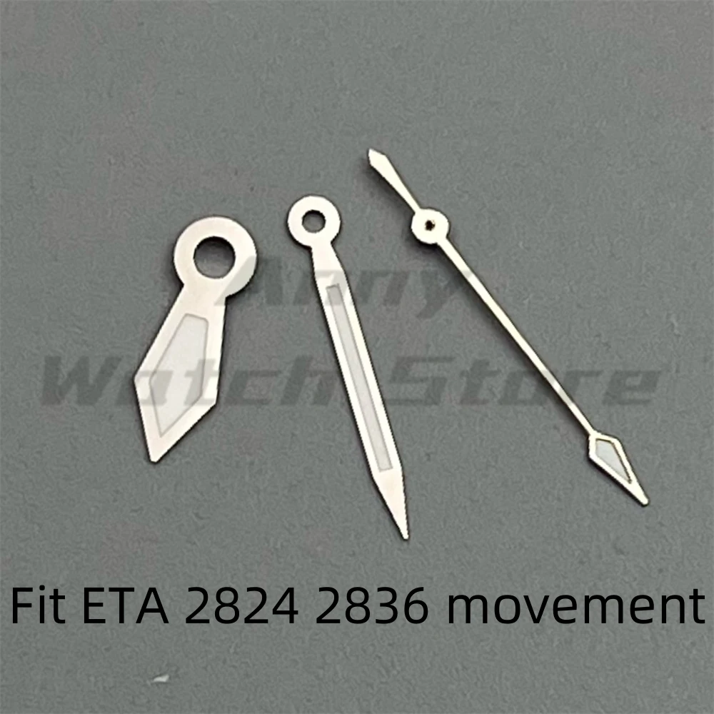 Silver Black Yellow Red Watch Hands Luminous Fit NH35 NH36 ETA 2824 2836 Miyota8215 8205 821AMingzhu DG2813 3804 PT5000 Movement image 3