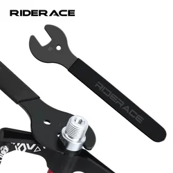 Bicycle Pedal Wrench 15mm Open Extra Long Handle Sturdy Durable MTB Road Bike Pedal Wrench Spanner Install Remover Repair Tool