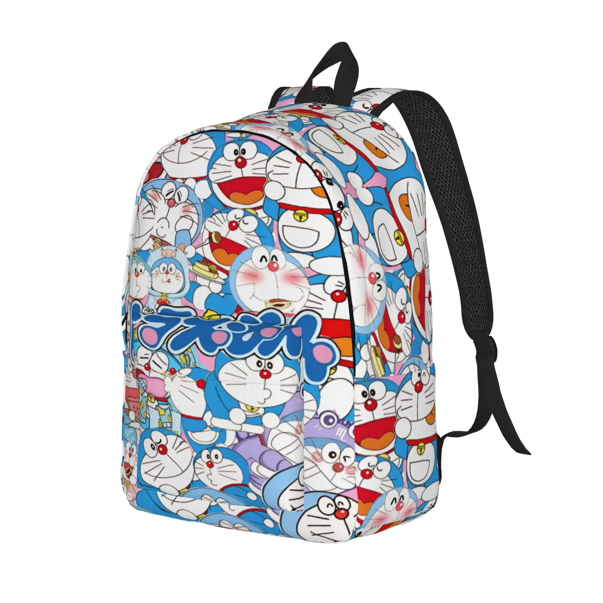 doraemons blue cats cat Backpack for Men Women Teenage Student Work Daypack  Laptop Canvas Bags Outdoor