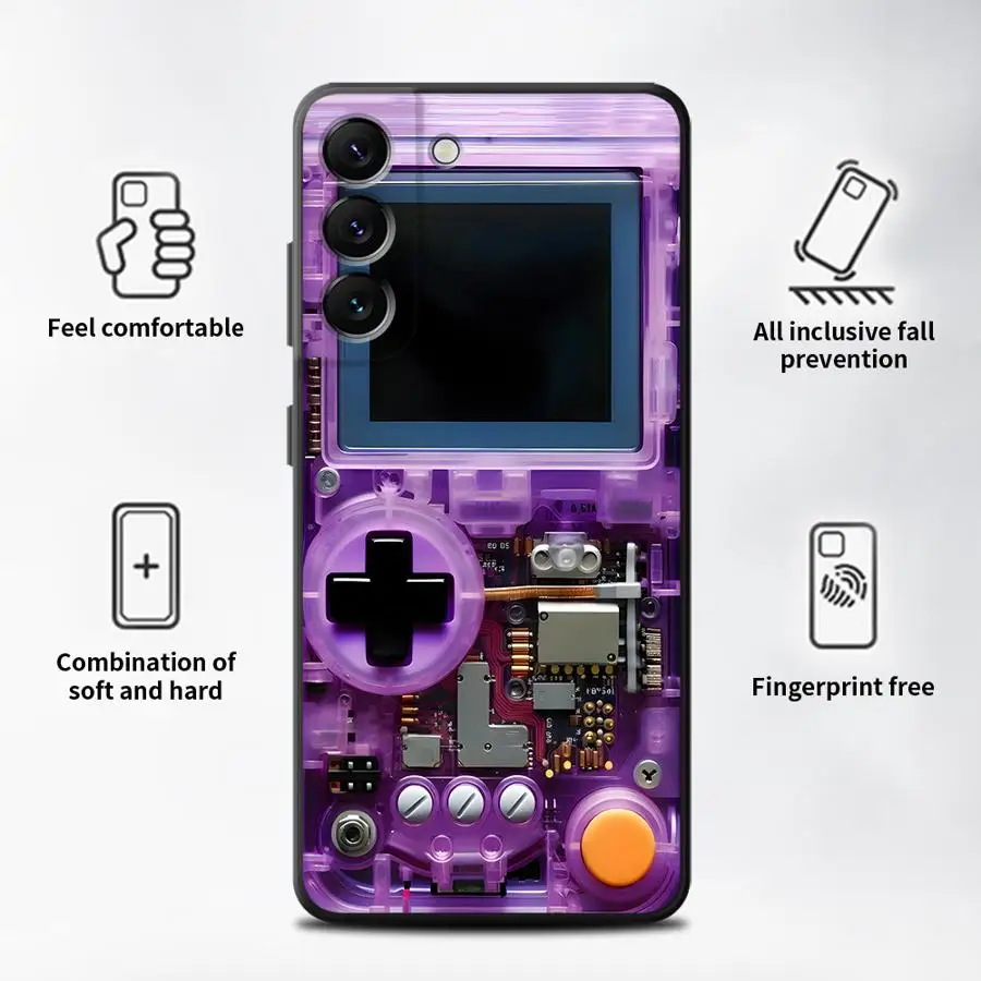 Purple Gaming Console Phone Cover Case for Samsung Galaxy A57 A55 A52 A36 A26 A53 A35 A24 A32 A25 A73 A51 A23 A37 A22 A71 A72 view 3