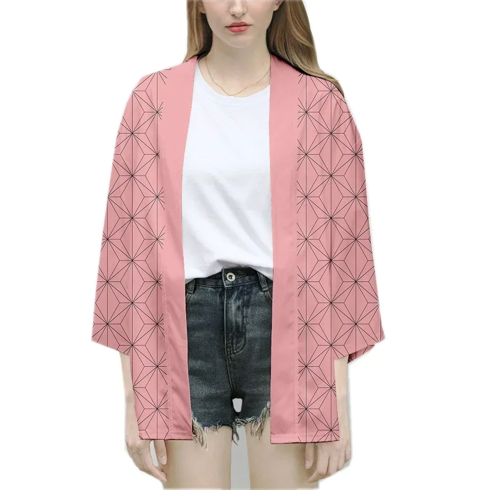 قاتل الشبح كوسبلاي كابا شيطان القاتل الكبار e Infantil كوس conjunto carvão jilang ni dou roupas impressas #5