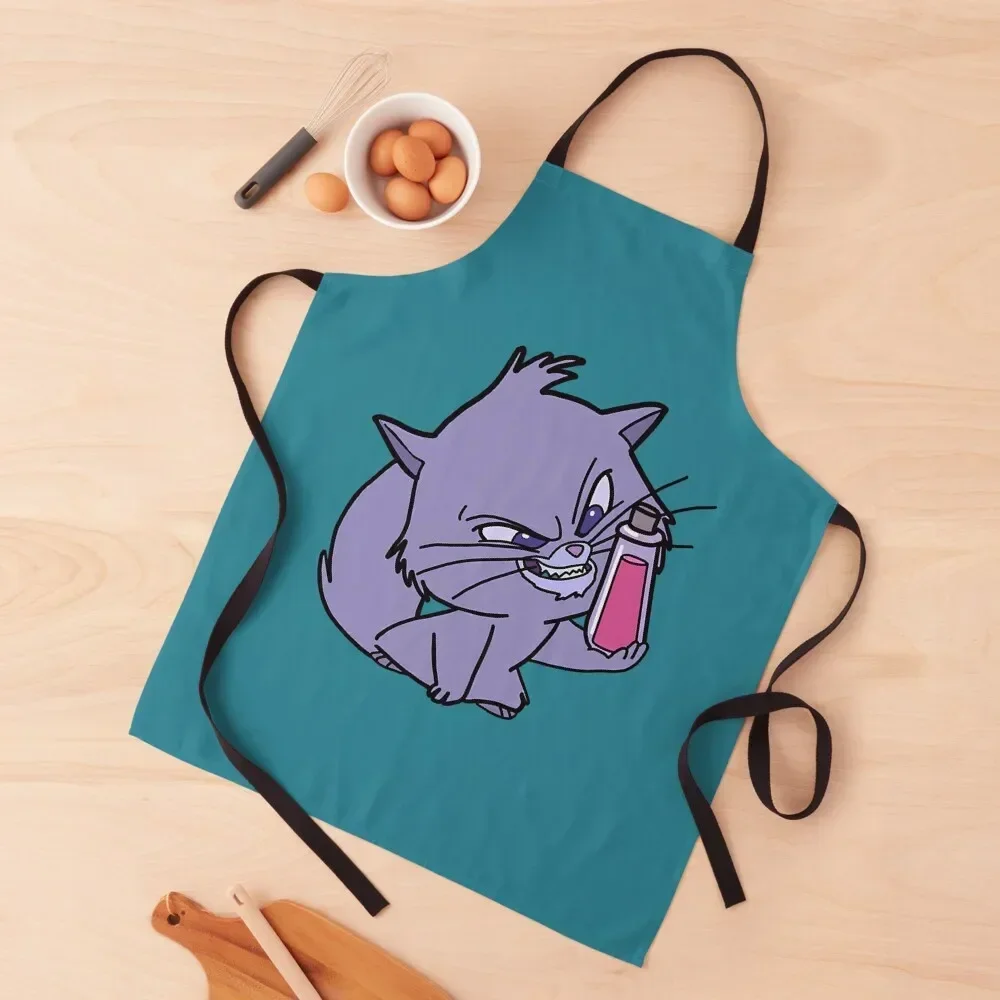 

Yzma Cat With Poison Bottle Apron Women's Dress Kitchen Chef Apron