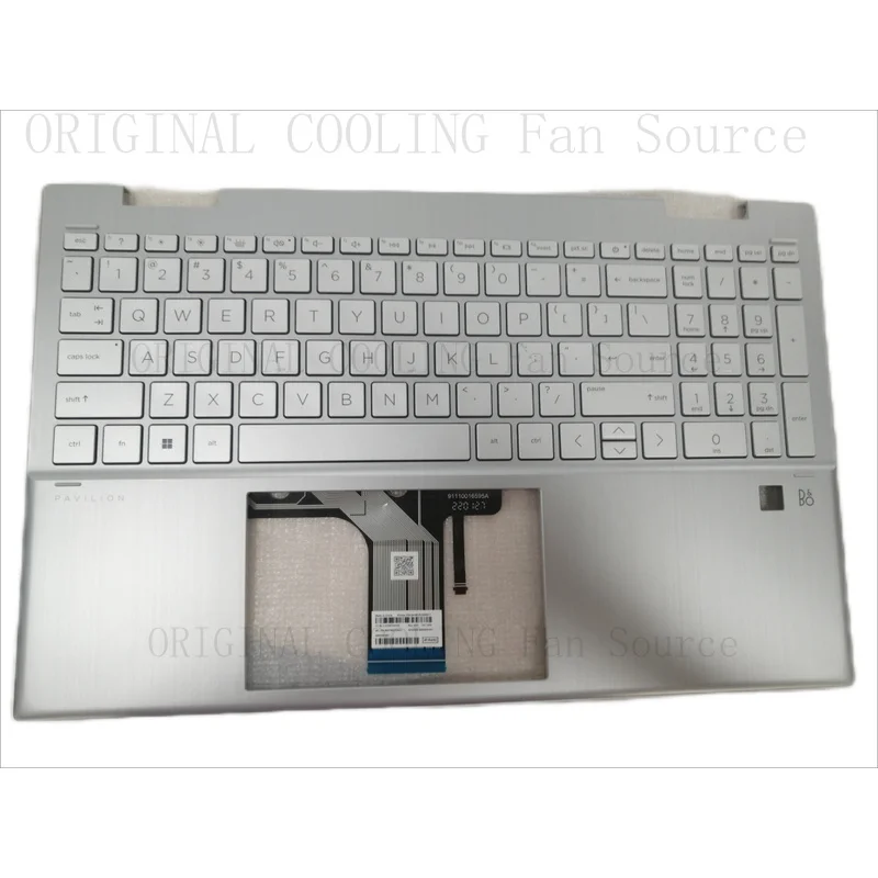R+  For HP pavilion x360 convertible 15-er1051cl Top Cover Keypad Fingerprint hole