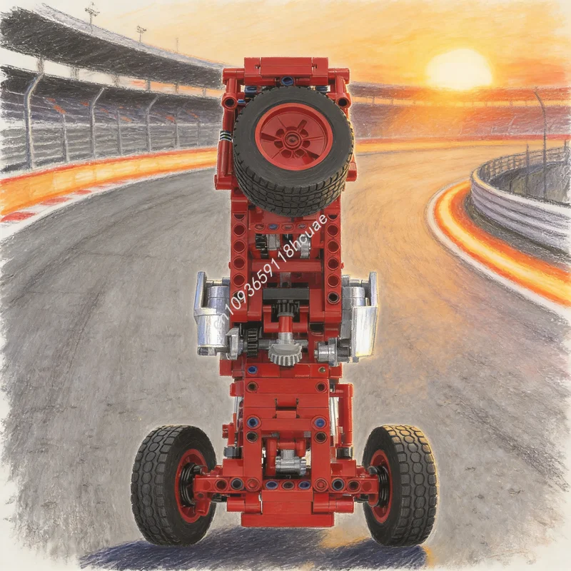 

Набор для сборки модели технического грузовика MOC, 718 деталей, конструктор, развивающая игрушка, креативный подарок на Рождество