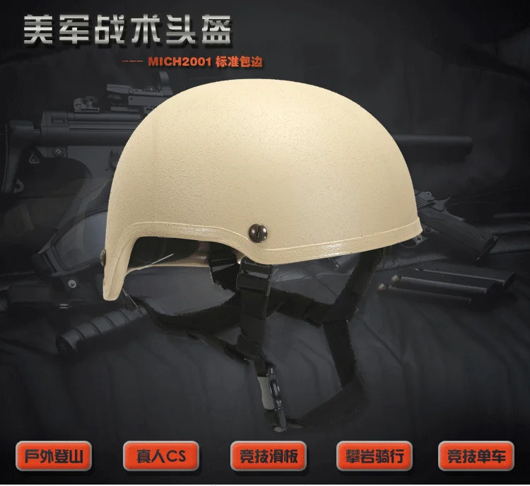 Outdoor Sports MICH 2001 Protective Combat Tactical Helmets Made of High Strength ABS Materials