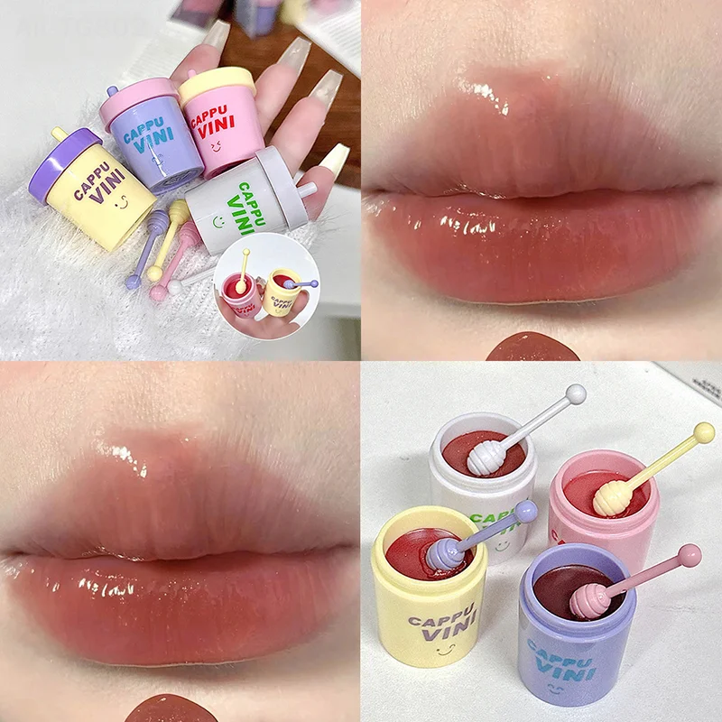 1/3 stuks melkkanvormige lipgloss schattig hydraterende sexy rode liptint spiegelglans lippenbalsem lip make-up cosmetica