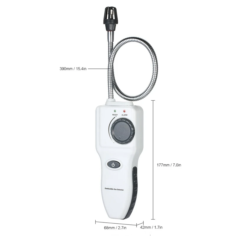 

GM8800B Detectability Control Combustible Gas Detector High Sensitivity Sensor Gas Analyzer Meter Monophony Earphone Socket