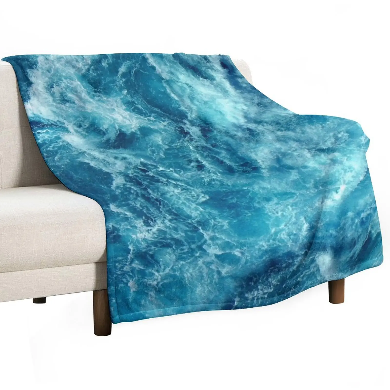 Ocean is shaking Throw Blanket Designers Soft Plaid Multi-Purpose Blankets