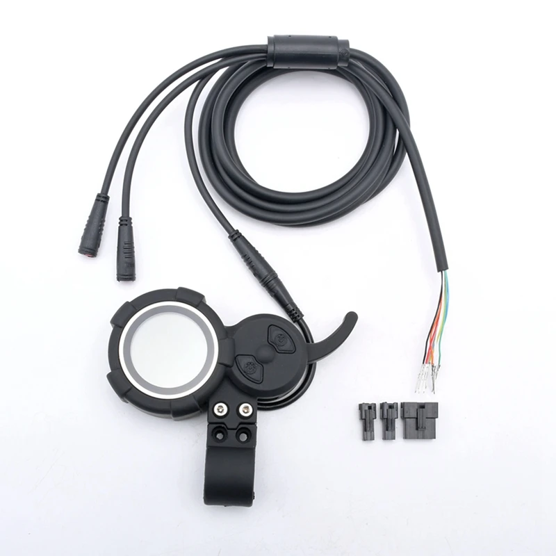 52V 25A 1200W JP Brushless DC Motor+Meter Display Screen, Electric Scooter Bike Controller Dual Drive Motor Controller-A32R