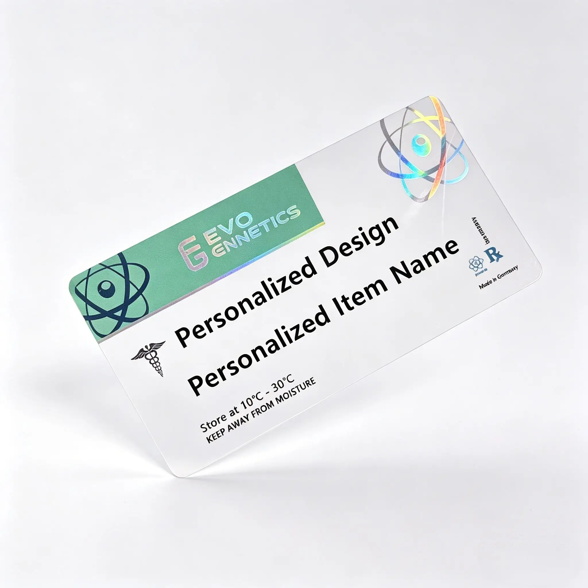 Custom High-Adhesive Vinyl Stickers for 3ml 10ml 15ml Vials,Waterproof Labels for Peptide Powder Packaging