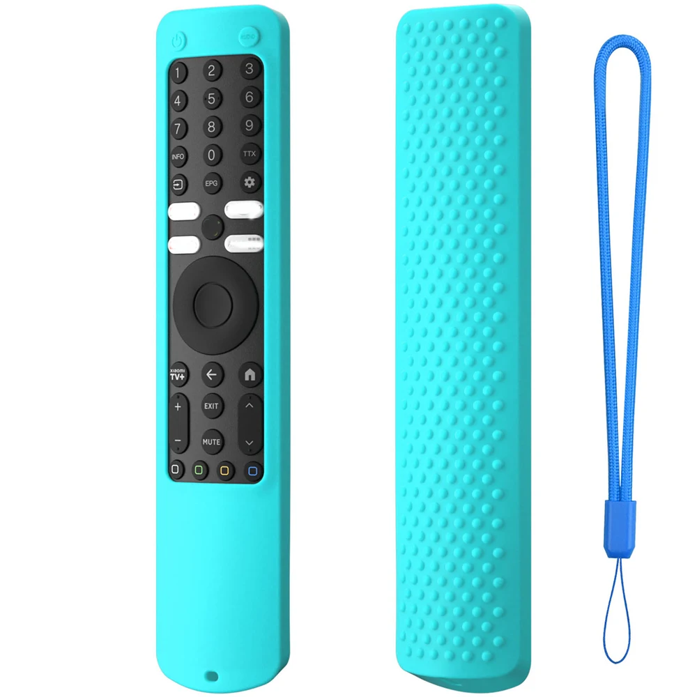 Silicone Case Remote Case Anti-slip Protective Cover Anti-Drop Skin Sleeve For Xiaomi XMRM-ML With Anti-lost Lanyard