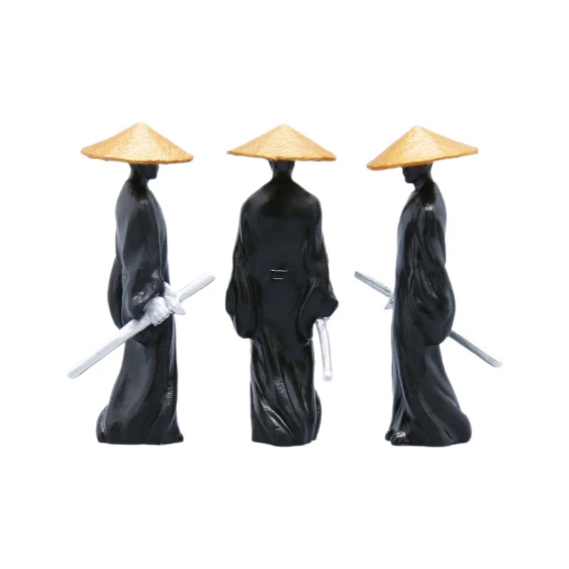 تمثال المبارز لوحة سيارة الديكور النمط الصيني الرجعية المبارز مصغرة تمثال تمثال مكتب مكتب منزلي الحلي #6