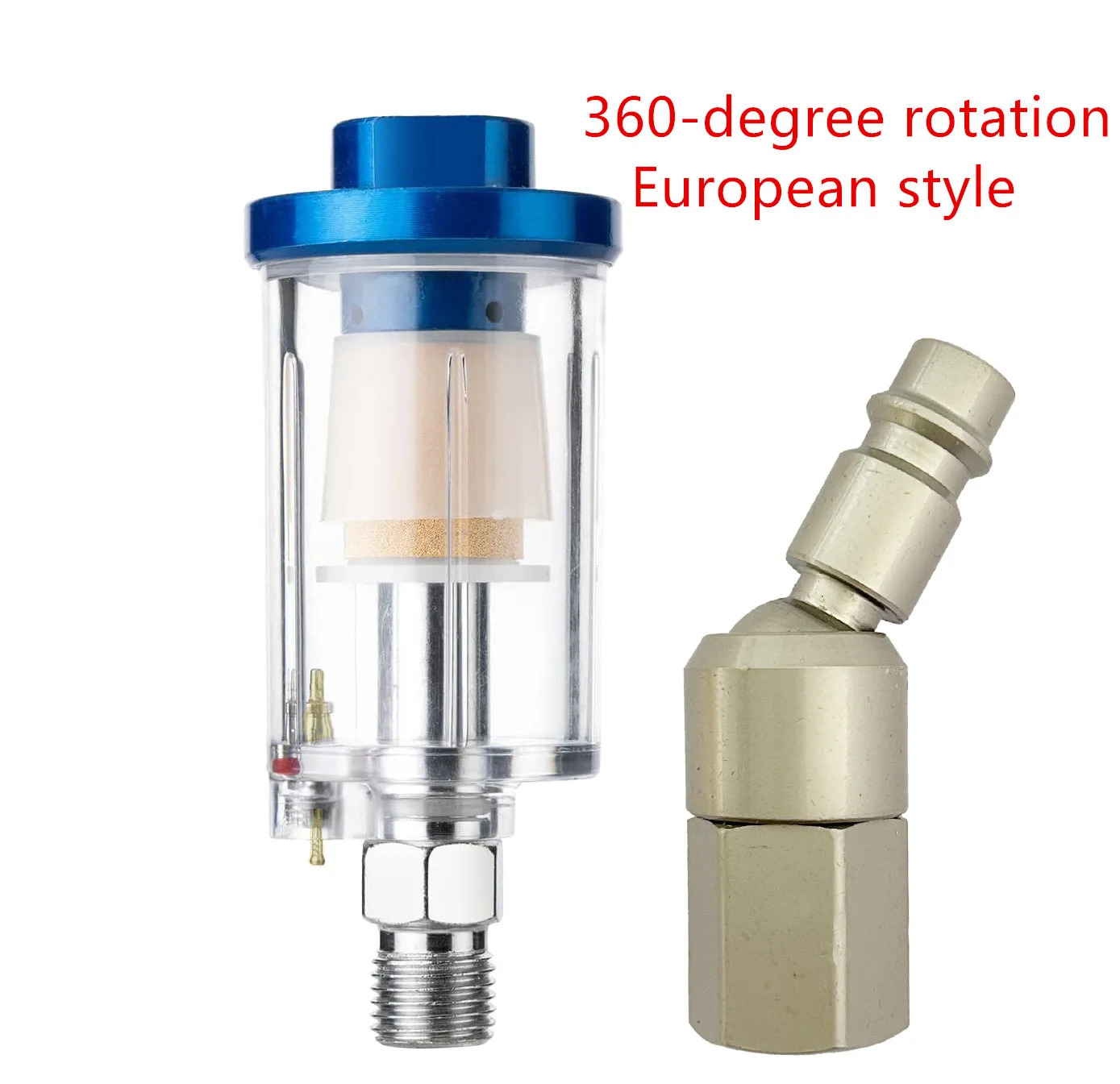 360 degree rotating joint. 1/4 inch air compressor, spray gun, oil-water separation filter, pneumatic tool, air filter