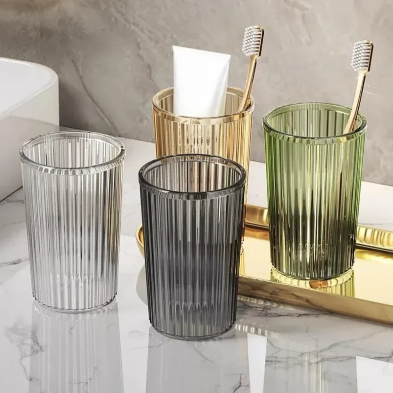 

Acrylic Mouthwash Toothbrush Bathroom Cup Light Luxury Style Bathroom Storage Accessories Toothbrush Holder Practical convent