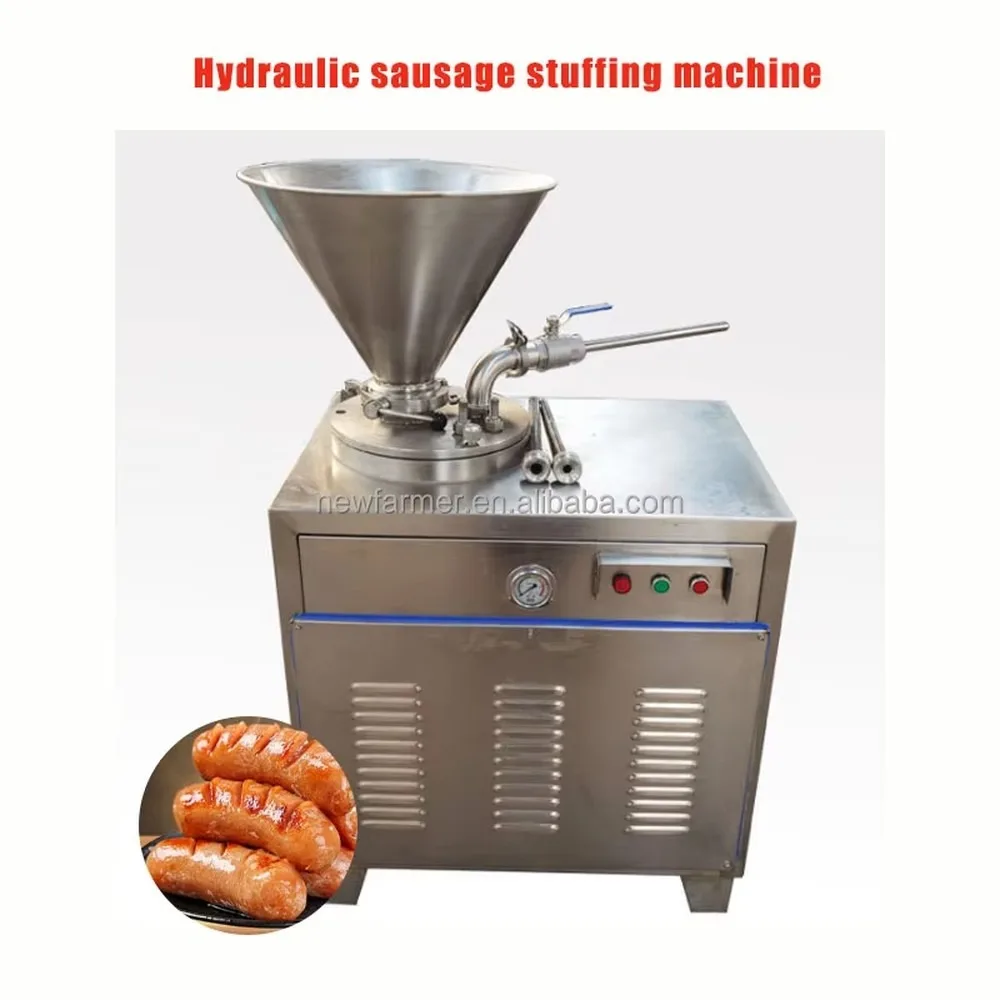 Commercial Hydraulic Sausage Stuffer Stainless Steel Meat Filling Maker Heavy Duty Kitchen Tool for Home Restaurant Use