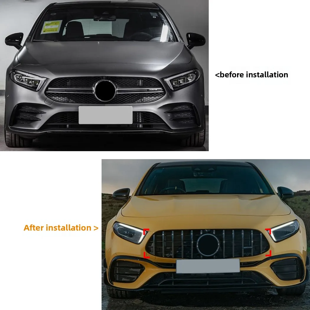 

Suitable for Mercedes-Benz A-Class W177 A180 A200 A220 GT Medium Grid Grille Auto Parts