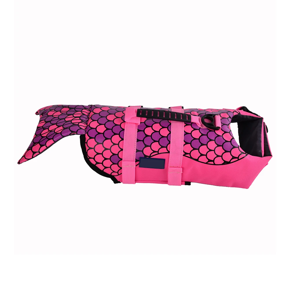 

Jacket Pet Swimming Vest Puppy Preserver Beach Floatation Fish Design Comfort Texture Sweat Absorption