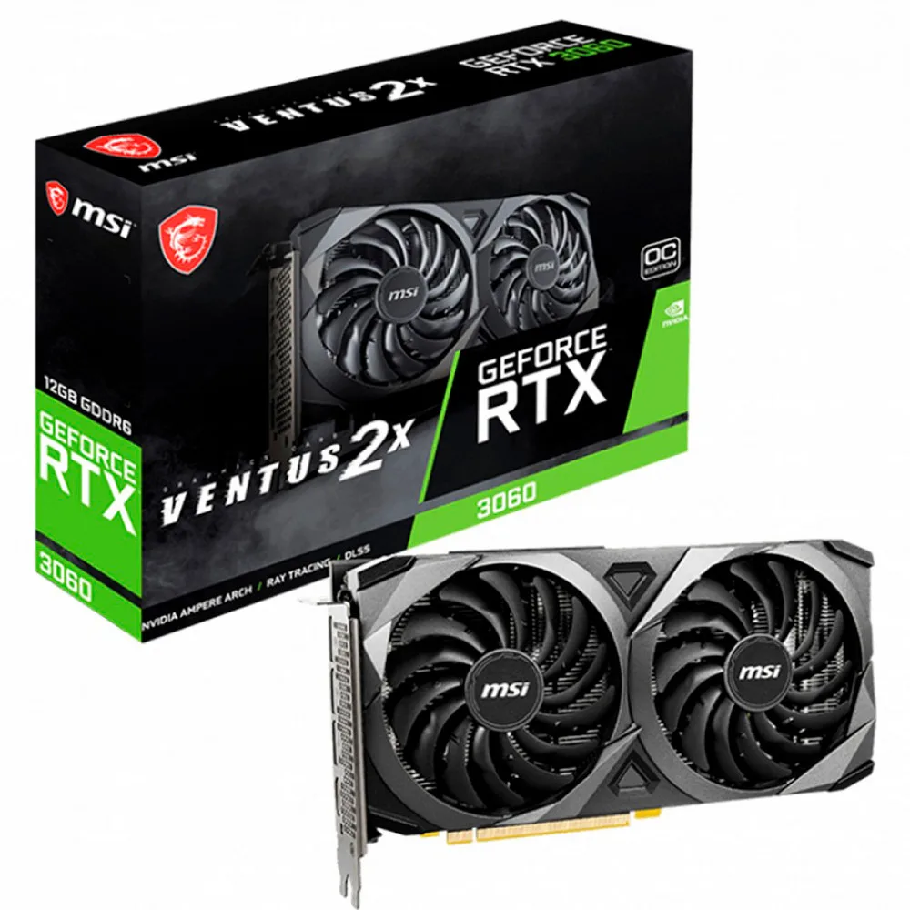 MSI GeForce RTX Video Card 3060 Ventus OC 2X 12GB DDDR6 192-bit