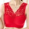 Soutien-gorge en dentelle sexy pour femme, sans coutures, sans armatures, push-up, rembourré, idéal pour le sport et la course. Haut bustier confortable. Débardeur.
