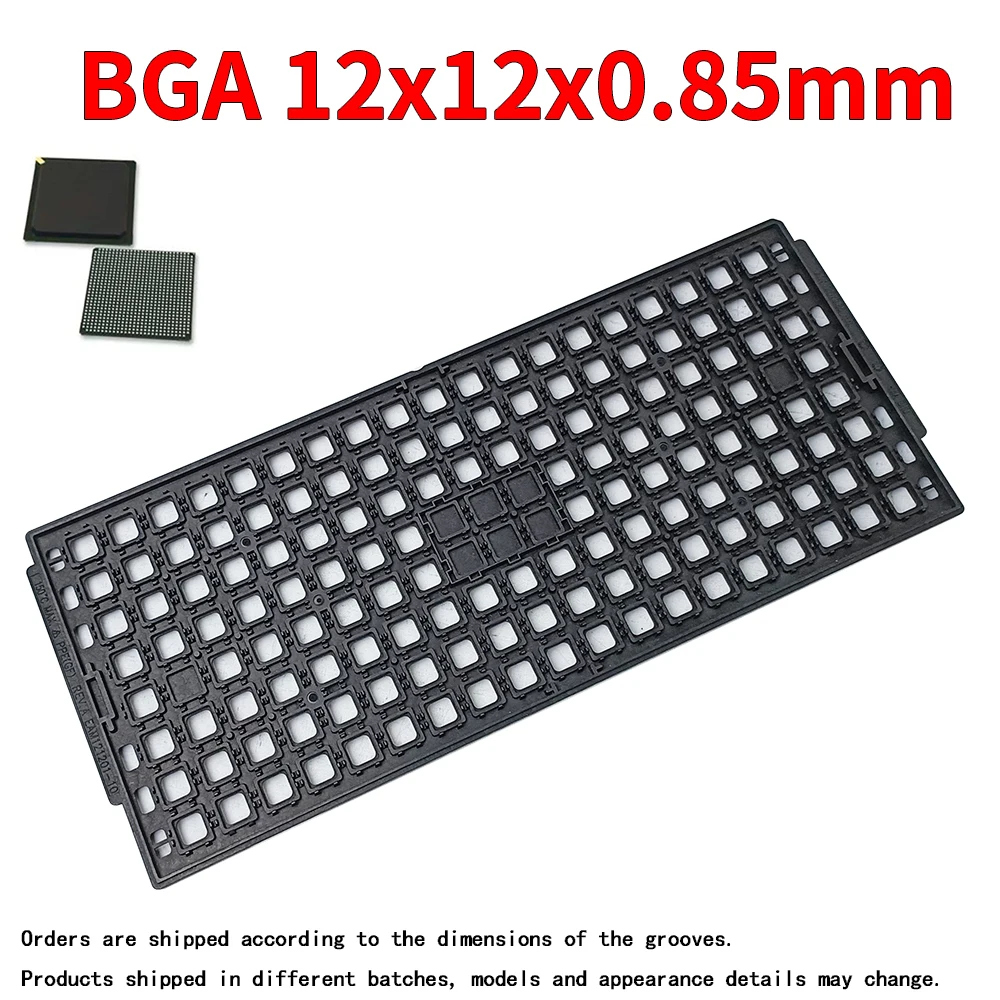 ESD IC Tray BGA MCU CPU Chips Packing High Temperature Resistance 150 ℃ Automated Production Tray