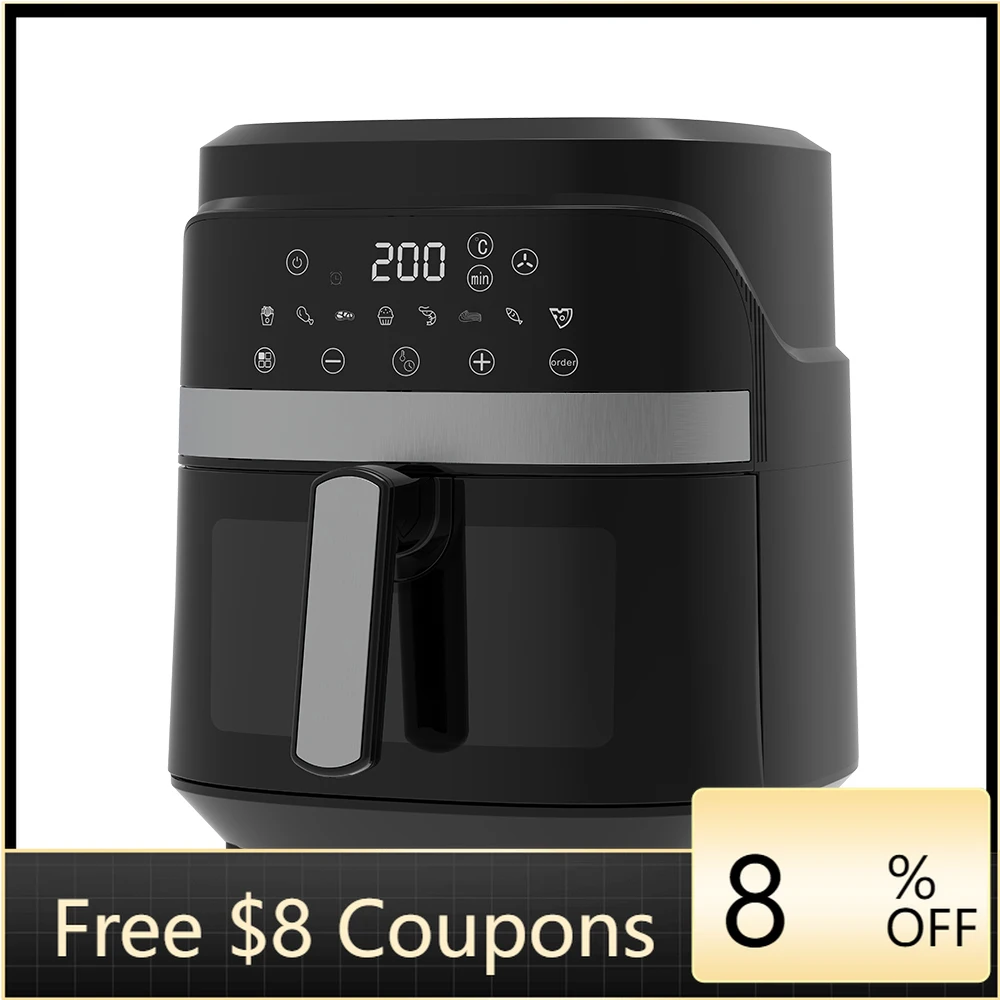 

YYZG-550ASK Визуальная домашняя кухонная фритюрница 5л Безмасляный электрический таймер Управление Здоровое приготовление пищи Индивидуальный заводской продукт