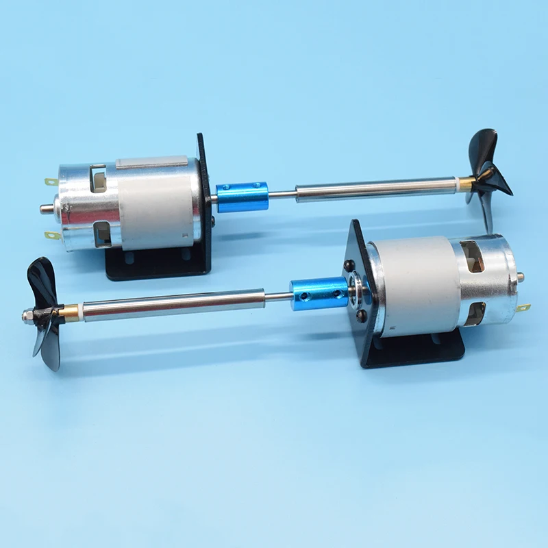 RC Boat 775 Motor Waterproof Boat Shaft Kit Stainless Steel Waterproof Shafting Kit Nesting Boat Accessories Four blade Propelle