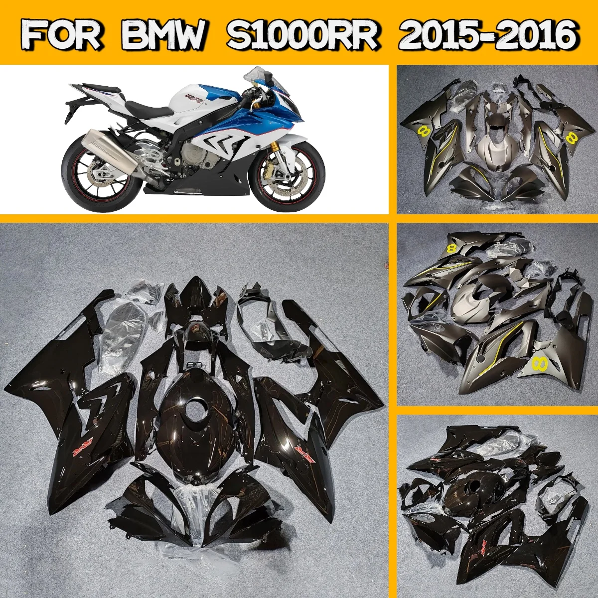 

Advanced Fairings for 2015 2016 BMW S1000RR ABS Plastic Fairing Kit Aftermarket Parts Perfect Fit 15 16 S 1000RR