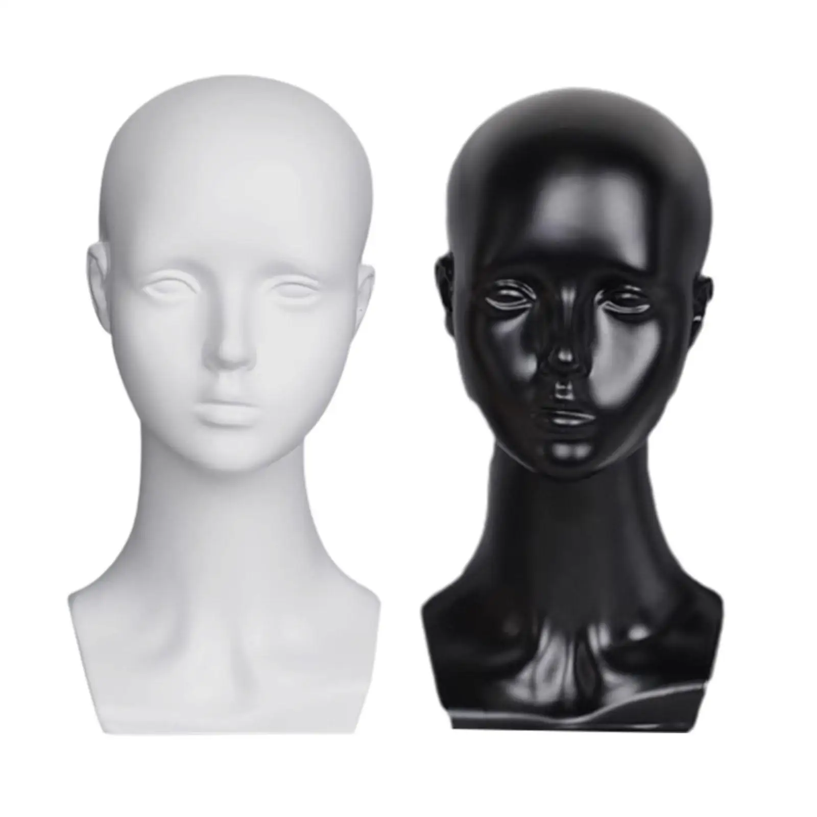 Mannequin Head Model Head Display Supplies Female Head Rack Manikin Display Stand for Boutiques Salon Display Hair Hat Scarf