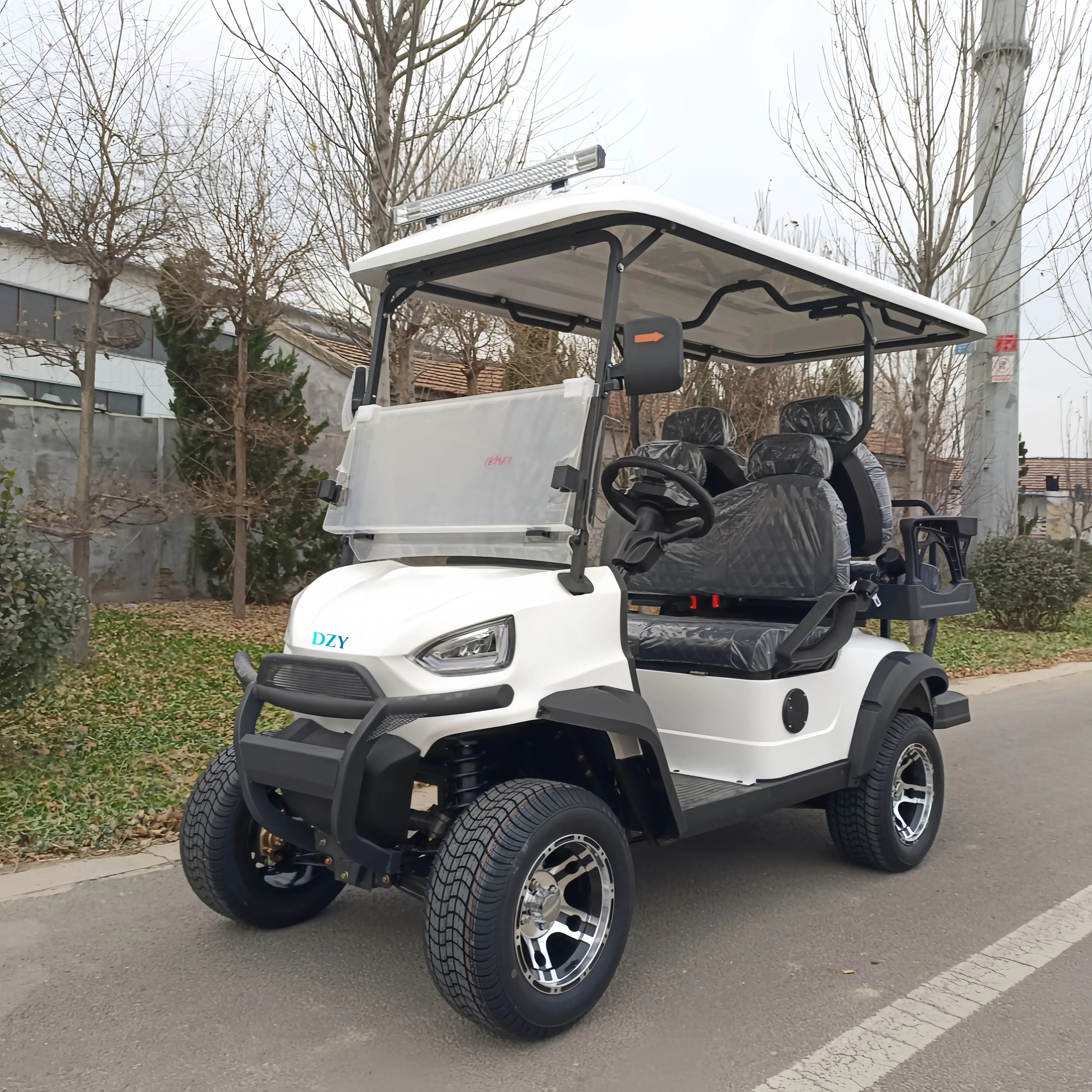 4 Seats Customized Gas Golf Cart 6 Seater Electric Lithium Sightseeing Golf Buggy Car for Sale  electric off-road vehicle