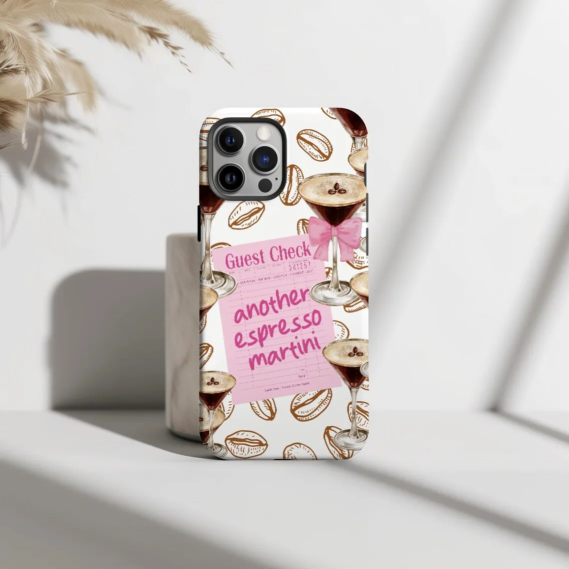 القهوة الفاخرة تصميم جراب هاتف آيفون 17 16 15 14 13 12 11 7 8 الهواء برو ماكس زائد الفاخرة طبقة مزدوجة الغطاء الخلفي #3