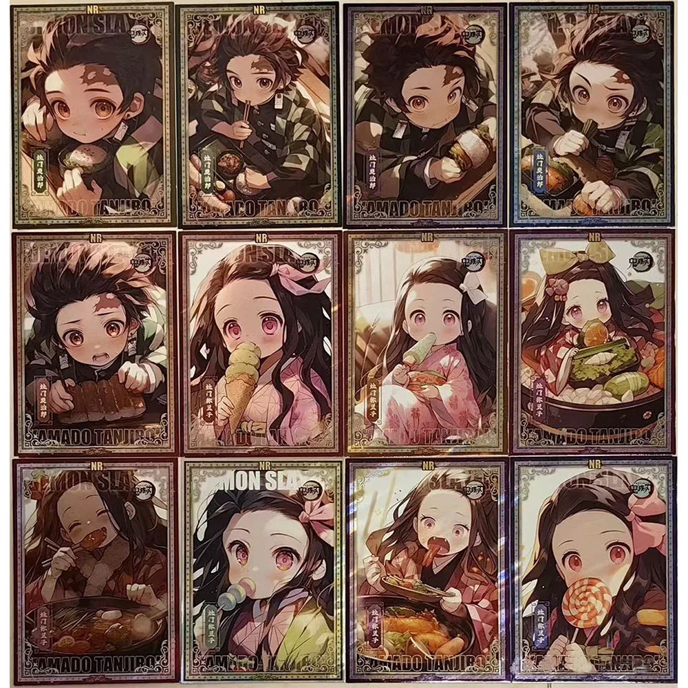 Anime Demon Slayer YAMI SSR SP HR Kamado Nezuko Diamond Card Boys Game Toy Collectible Card Christmas Birthday Present