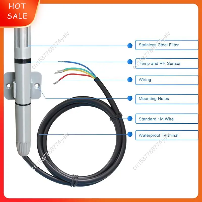RS485 Temperature And Humidity Transmitter Duct Transmitter Integrated Temperature And Humidity Transmitter A62X