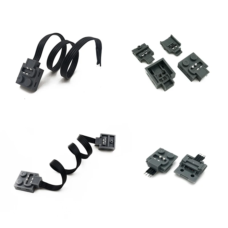 

5-10pcs 9686 Technical Power Functions Brick 8883 Motor Cable Extension Wire Cord Replacement Card Slot