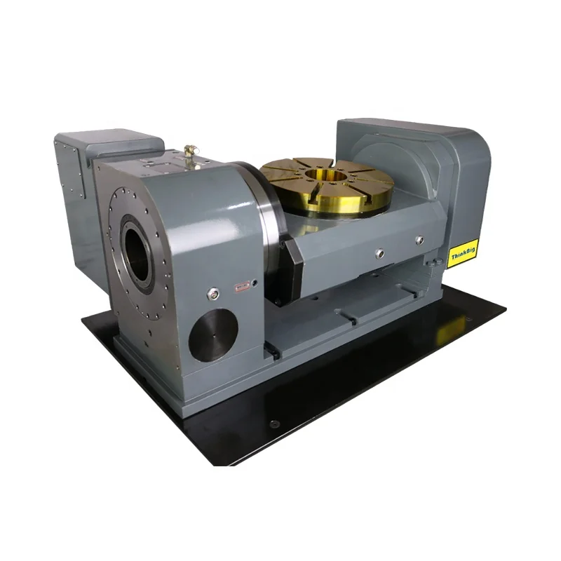 Numerical control lathes Machine tool accessories 165 mm diameter 5-axis tilt indexing CAM carriage turntable