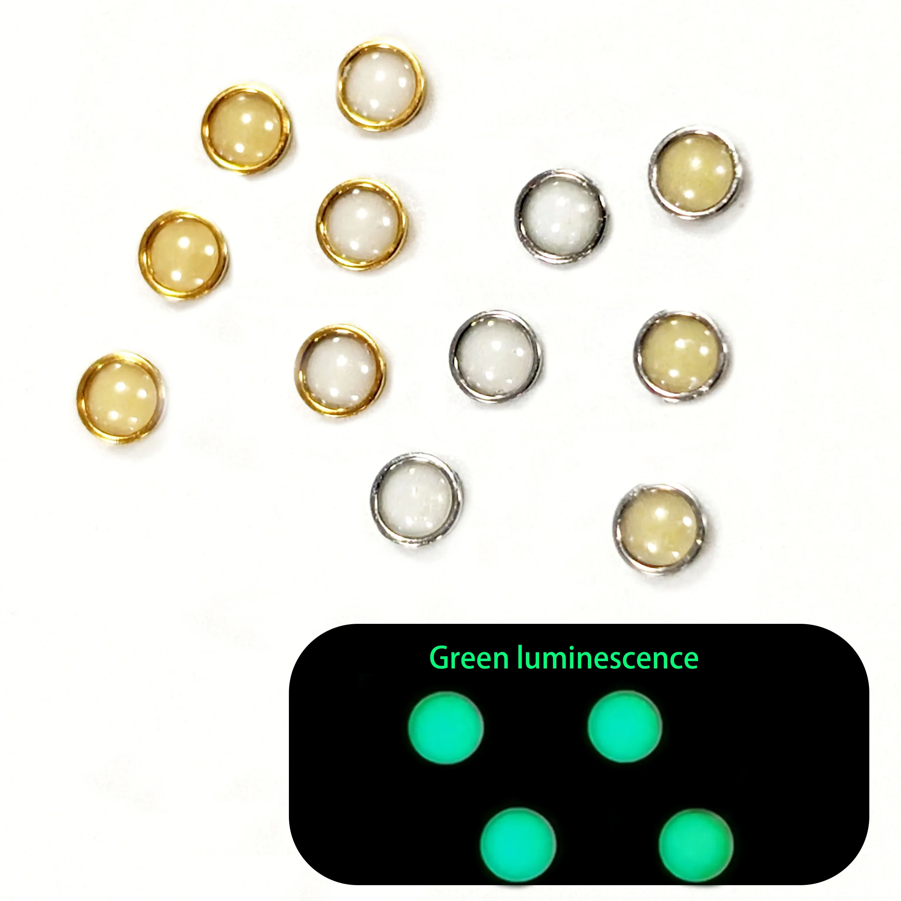 The sapphire luminous beads with green luminescence are suitable for the bezel of the old Sub 16610 14060 SEA16600 watch