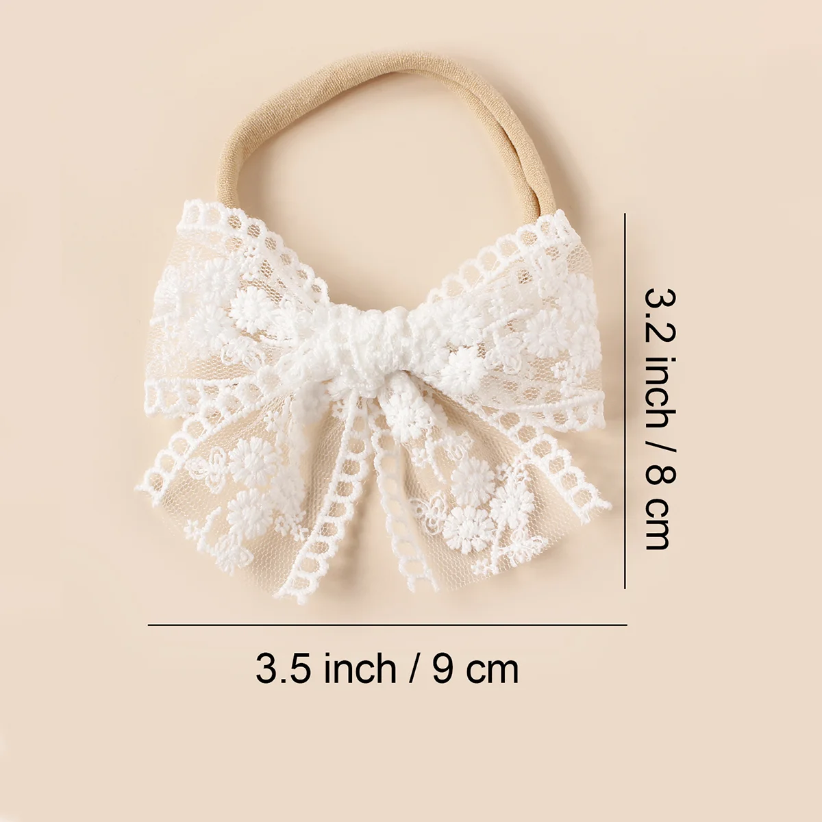 3Pcs/Set Princess Hairband For Girls Embroidery Lace Bow Knot Narrow Edge Kids Headband Baby Soft Elastic Hair Accessories