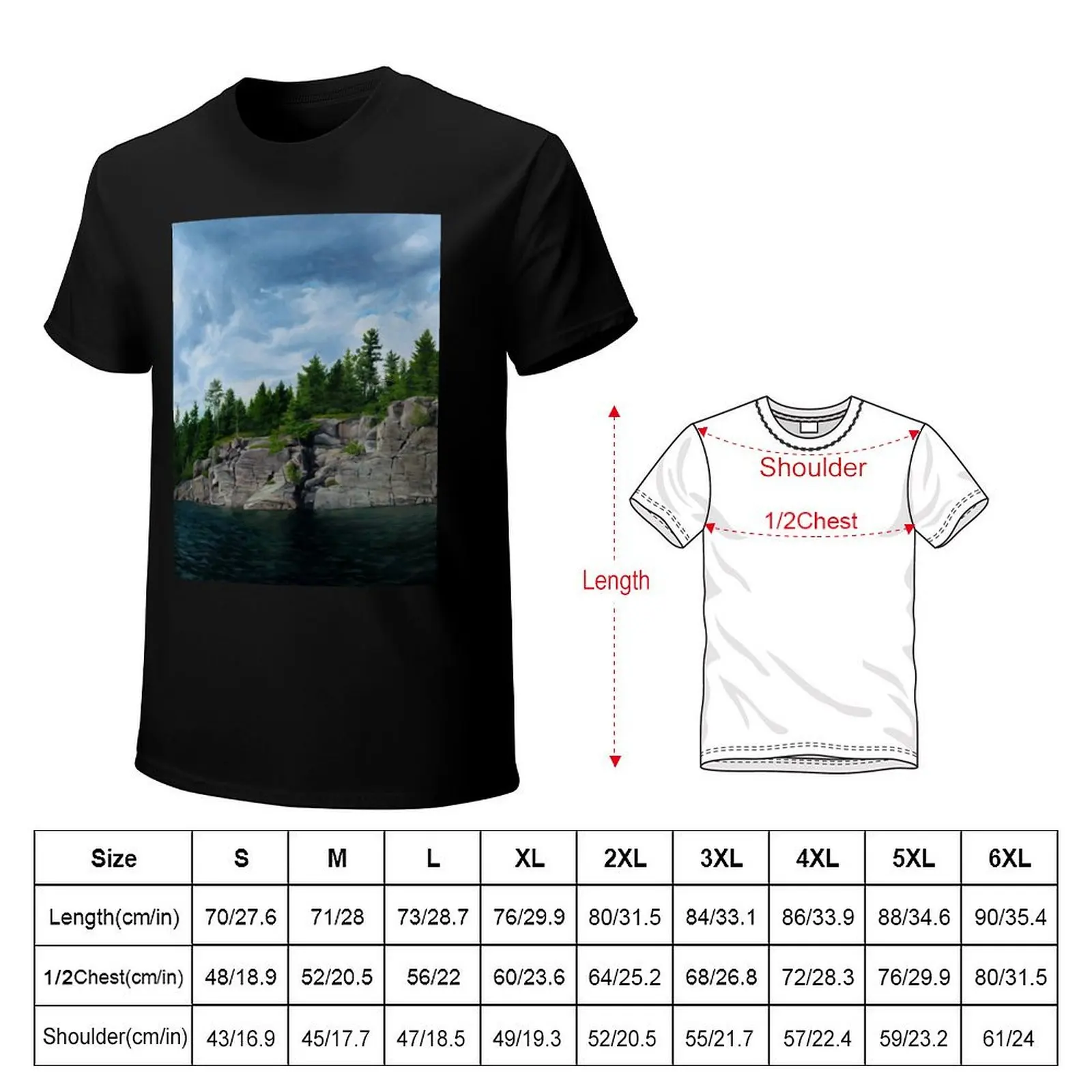 Algonquin Park T-Shirt Basic Comfort Fit T-Shirt for Men