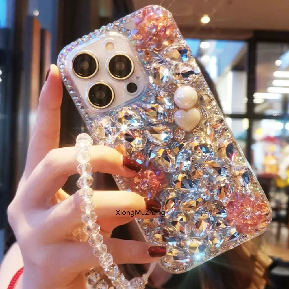 ROG Phone 9 Pro Glitzer Schöne Wasser-Strass-Hülle Handgelenkschlaufen Hand für ASUS Zenfone 12 Ultra 11 Ultra 10 9 FE 9 8 7 6 5 – Detail 1