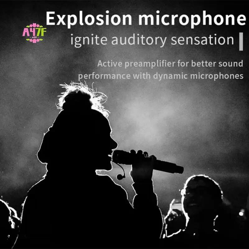 

A47F-TEYUN Q2 Microphone Dynamic Preamplifier 28Db Gain Dynamic Mic Amplifier 48V Metal Structure Q-2 For Live