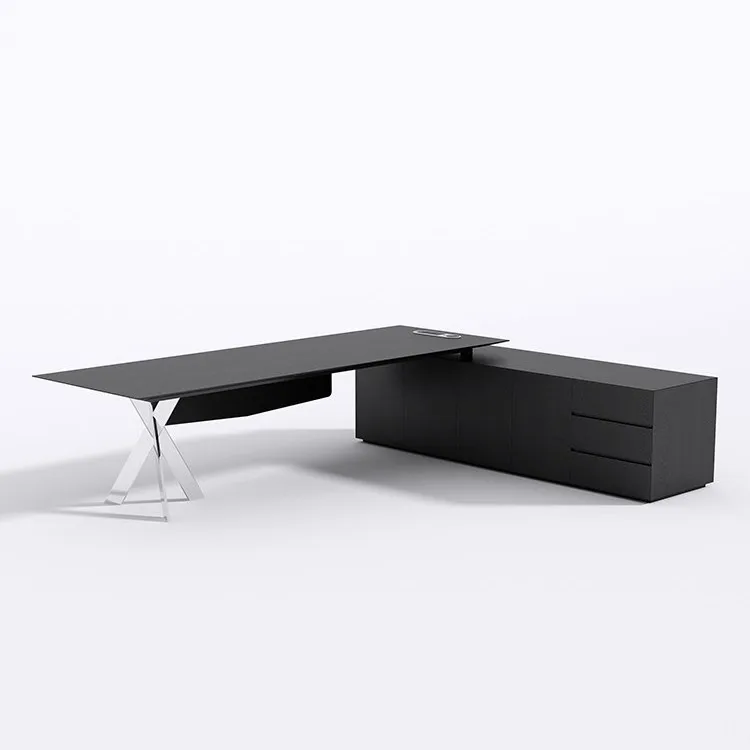 

Light luxury high-end president's desk, simple modern office leader single desk combination