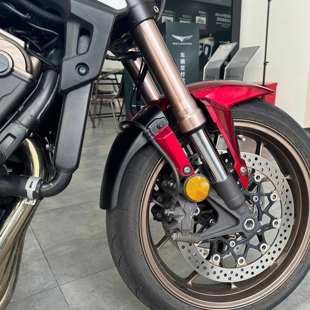 For CB650R/CBR650R, lengthening the front mudguard and adding mudguards before the 19-25 model year modifications