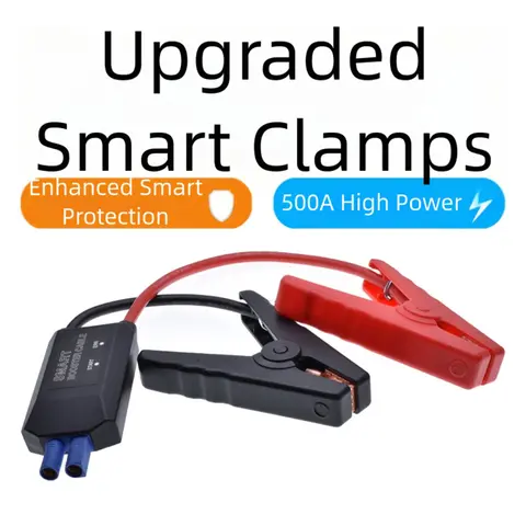 12V 점프 스타터 악어 클립 자동차 트럭 비상 배터리 점프 케이블 클램프 EC5 플러그 커넥터 포함 자동차 액세서리