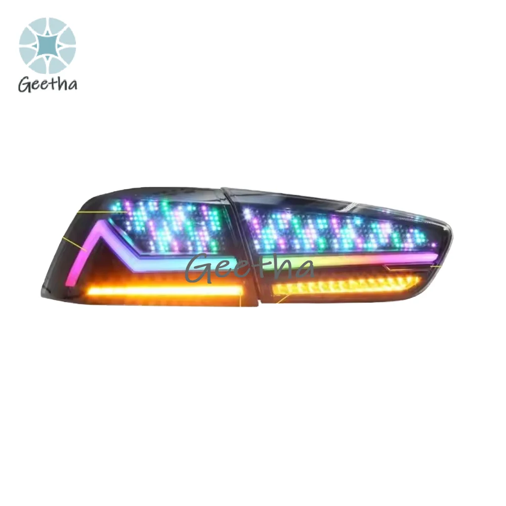 For Advanced Digital RGB LED Tail Light for Electric Vehicles, Clear Lens, Low Energy Consumption