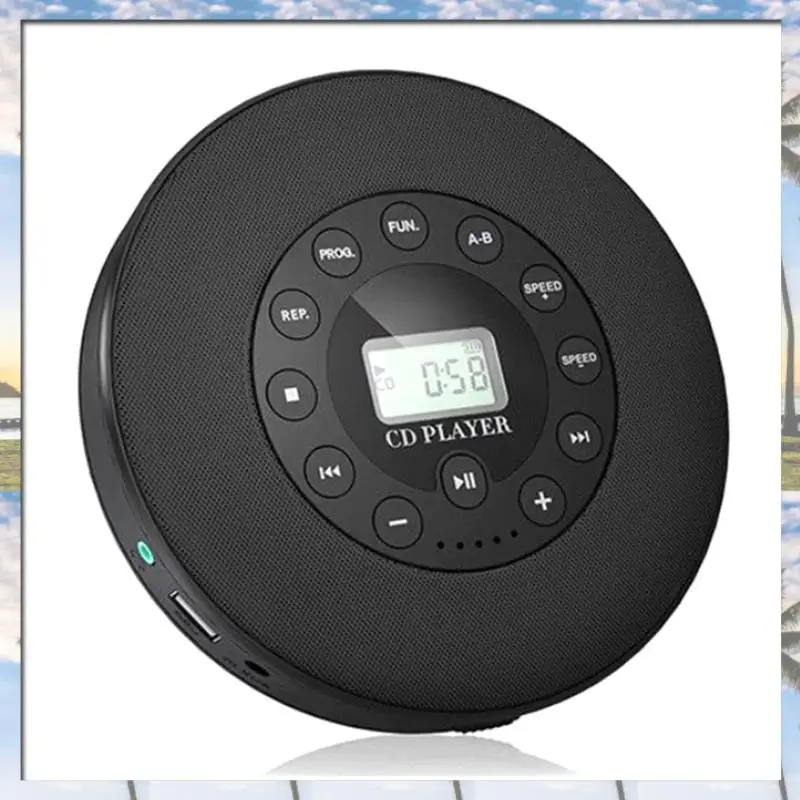 factory-value-mp3-compatible-built-in-mic-portable-cd-player-anti-skip-speakers-for-car-supports-recording-functions